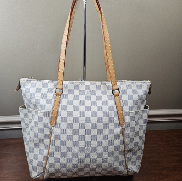 Auth Louis Vuitton Totally mm Azur Diamer totes shoulder bag - Picture 2 of 11